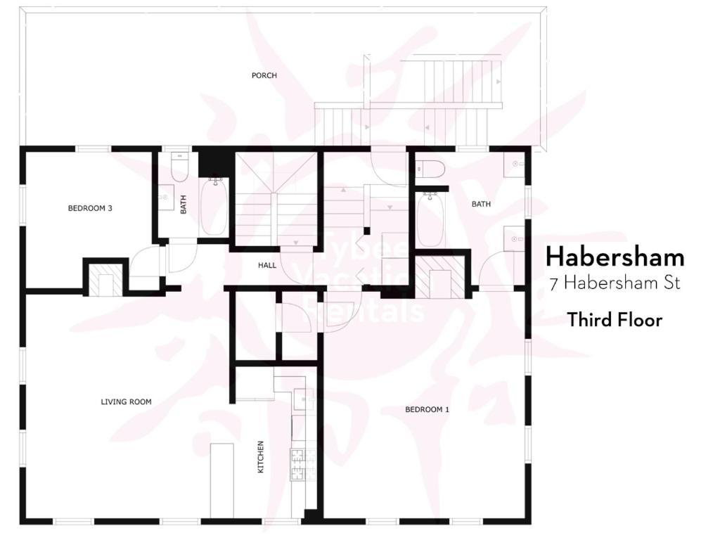 شقة Habersham House سافانا المظهر الخارجي الصورة